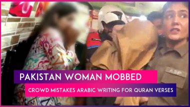 Pakistan Woman Rescued By Police After Angry Mob Mistakes Arabic Writing On Her Dress As Quran Verses